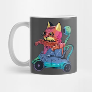 Robot Cat Driver Mug